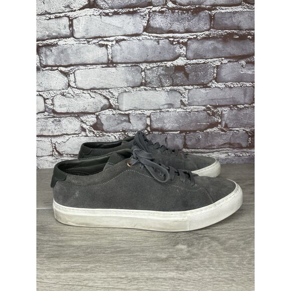 Goodman Brand Edge Charcoal Suede Casual Lace Low Top Sneakers Men Sz 42EU/9M US - Picture 12 of 16